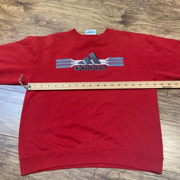 Adidas red crew neck sweater - Picture 12 of 12